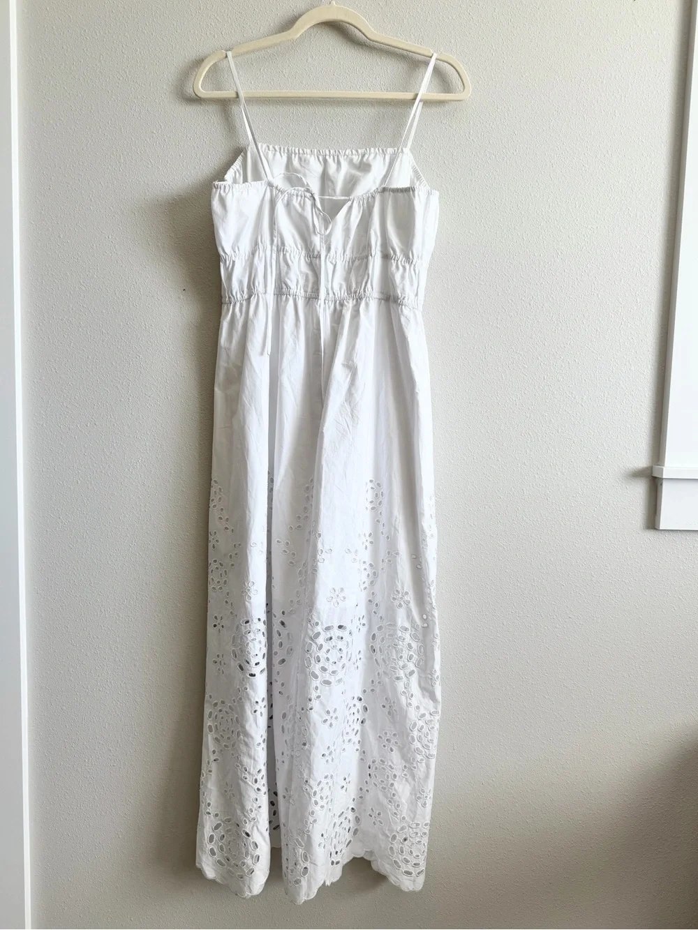 Madewell Embroidered Eyelet Poplin Dress Size 12 - Picture 11 of 11